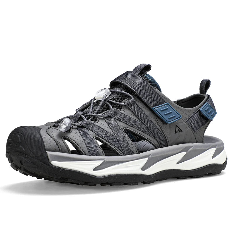 HUMTTO Chaussures de pataugeoire à séchage rapide pour hommes, chaussures de randonnée respirantes, sandales d'été pour hommes, chaussures de plage en plein air, baskets aquatiques antidérapantes pour hommes
