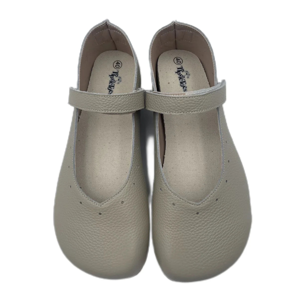 Tipsietoes 2025 Sprinng Autumn Barefoot Genuine Leather Ballerina Mary Jean Women With Flat Soft Sole Zero Drop Wider Toes Box