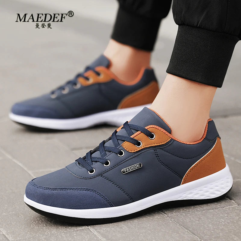 MAEDEF Mens Shoes Casual Lace Up Men's Sneakers Man Sports Shoes Non Slip Tennis for Men Sneakers Vulcanized Man Shoe Footwear