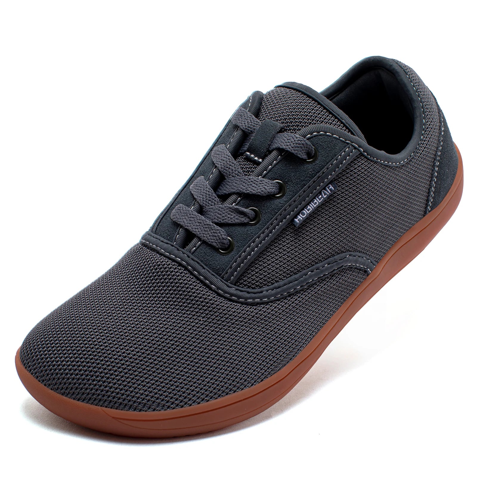 HOBIBEAR Wide-Toe-Box Barefoot Shoes for Men Minimalist Breathable Comfortable Trail Walking Shoes