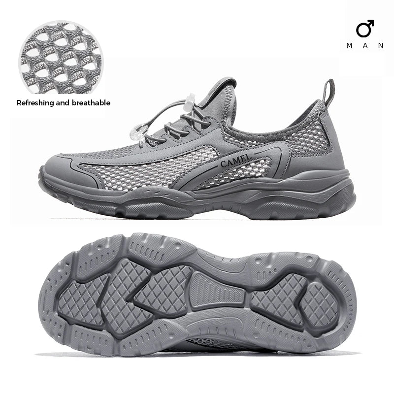 GOLDEN CAMEL Male Sneakers Outdoor Mesh Breathable Casual Sports Running Walking Shoes Water Ladies Shoes for Men 2023 Summer