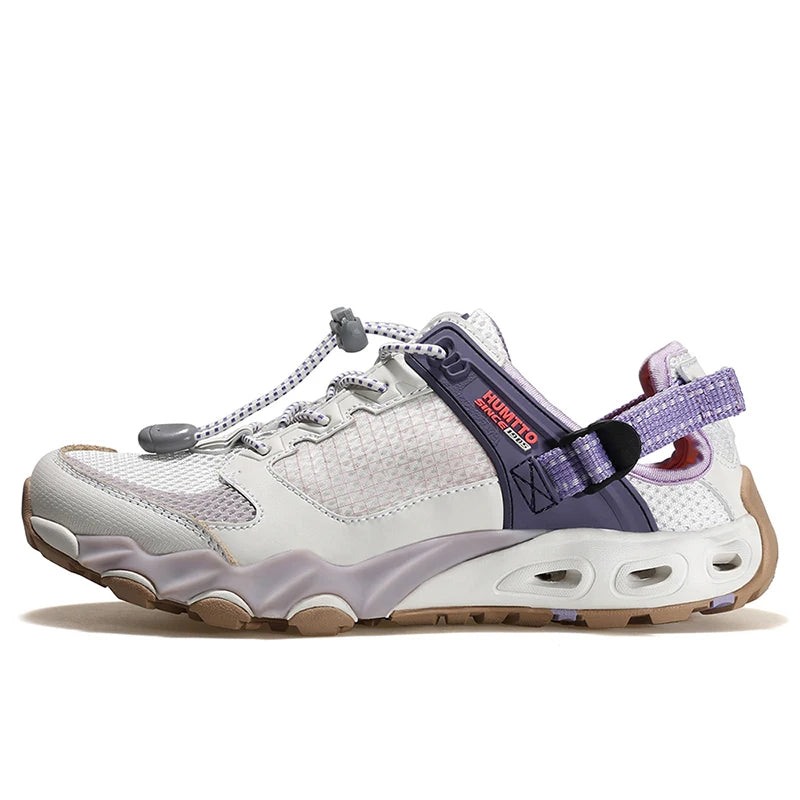 HUMTTO Summer Hiking Shoes Breathable Trekking Shoes Womens Outdoor Water Sneakers for Women Quick Drying Beach Barefoot Sandals
