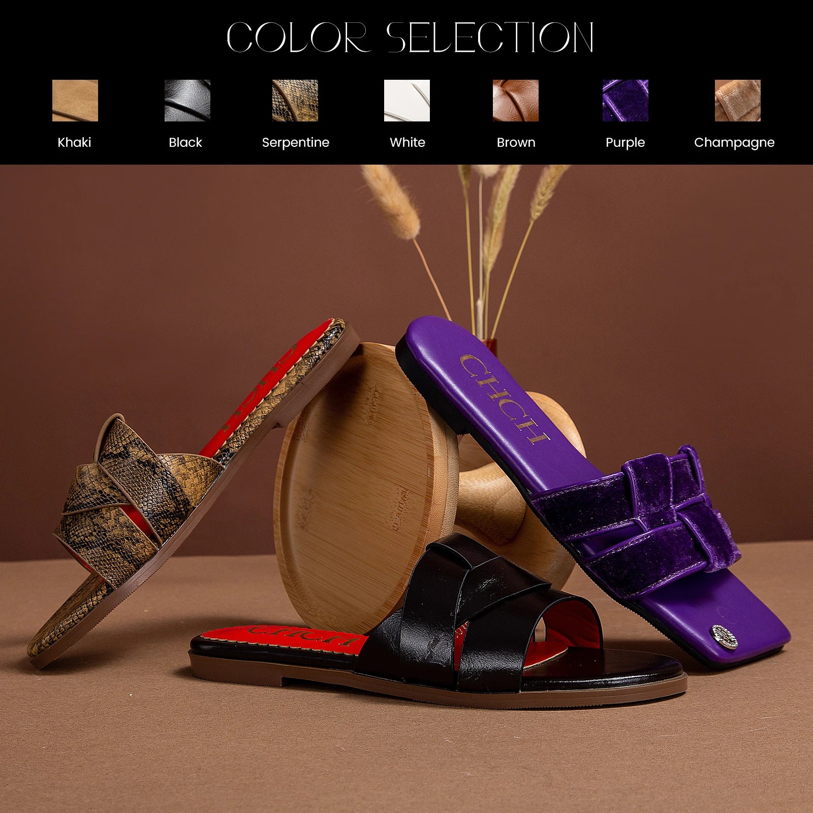 Women's Slippers PU Material Outdoor Flat Bottom Beach Tourism Summer Women's Slippers luxury brand 2024 summer