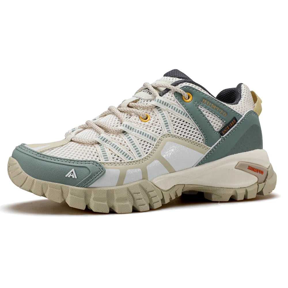HUMTTO Women's Sports Shoes Summer Breathable Hiking Shoes Non-slip Luxury Designer Outdoor Rubber Trekking Sneakers for Women