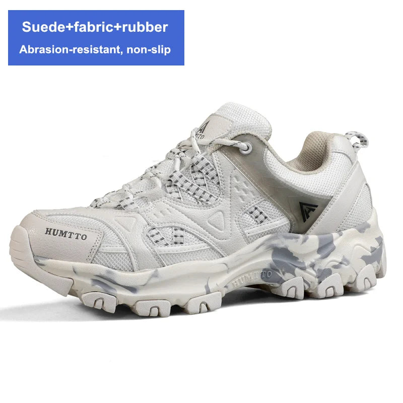 HUMTTO Waterproof Shoes for Women Outdoor Womens Hiking Shoes Luxury Designer Breathable Sports Trekking Climbing Sneakers Woman