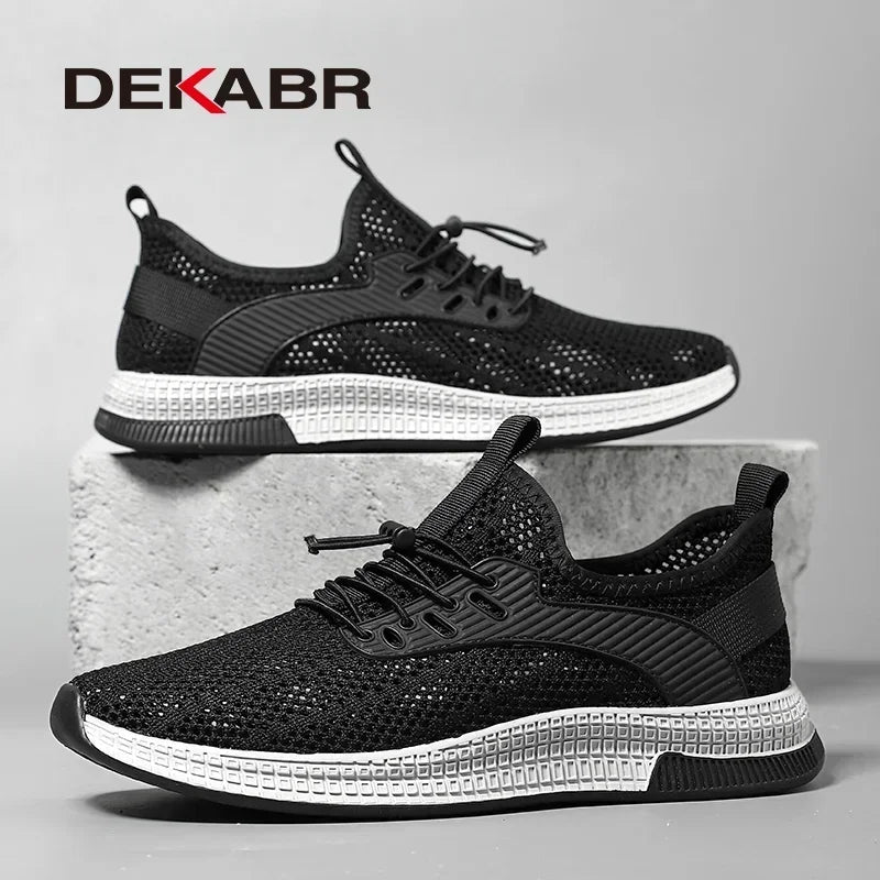DEKABR Summer Mesh Men Shoes Lightweight Sneakers Men Fashion Casual Walking Shoes Breathable Mens Loafers Zapatillas Hombre