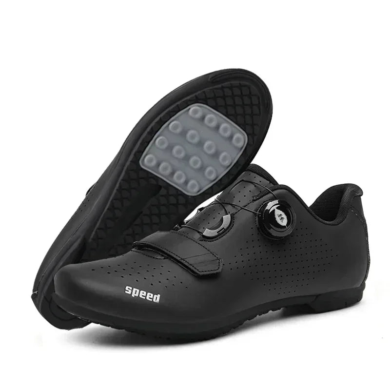 Non Lock Cycling shoe man with Cleat Shoes MTB Flat pedal bicycle shoes Outdoor Sports Speed Indoor Mountain Bike Shoes woman