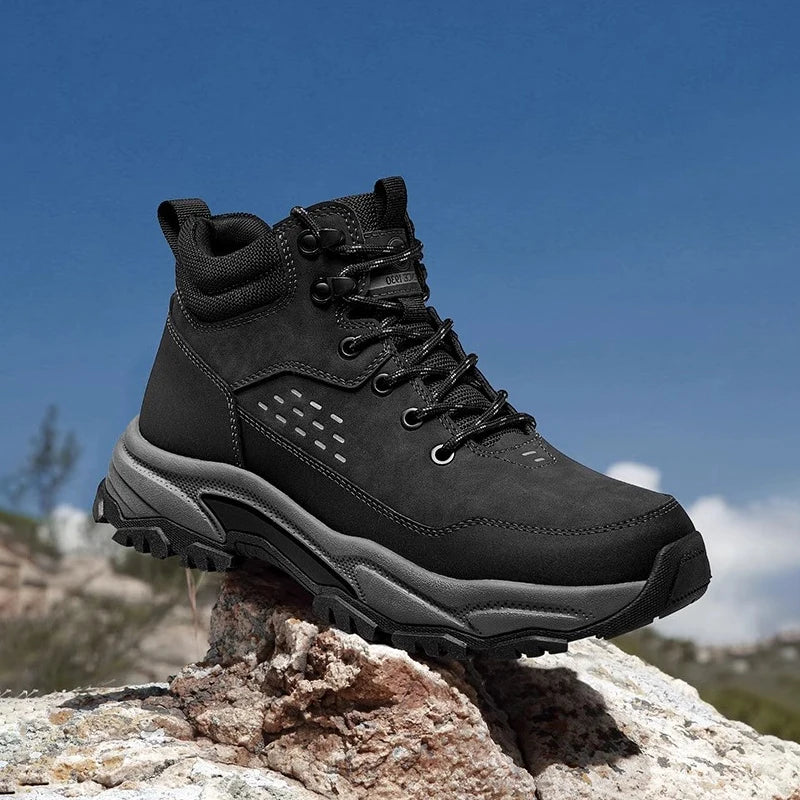 GOLDEN CAMEL Hiking Shoes Anti-slip Wear-resistant Sports Shoes Casual Outdoor High-top Trekking Shoes for Men 2024 Autumn New