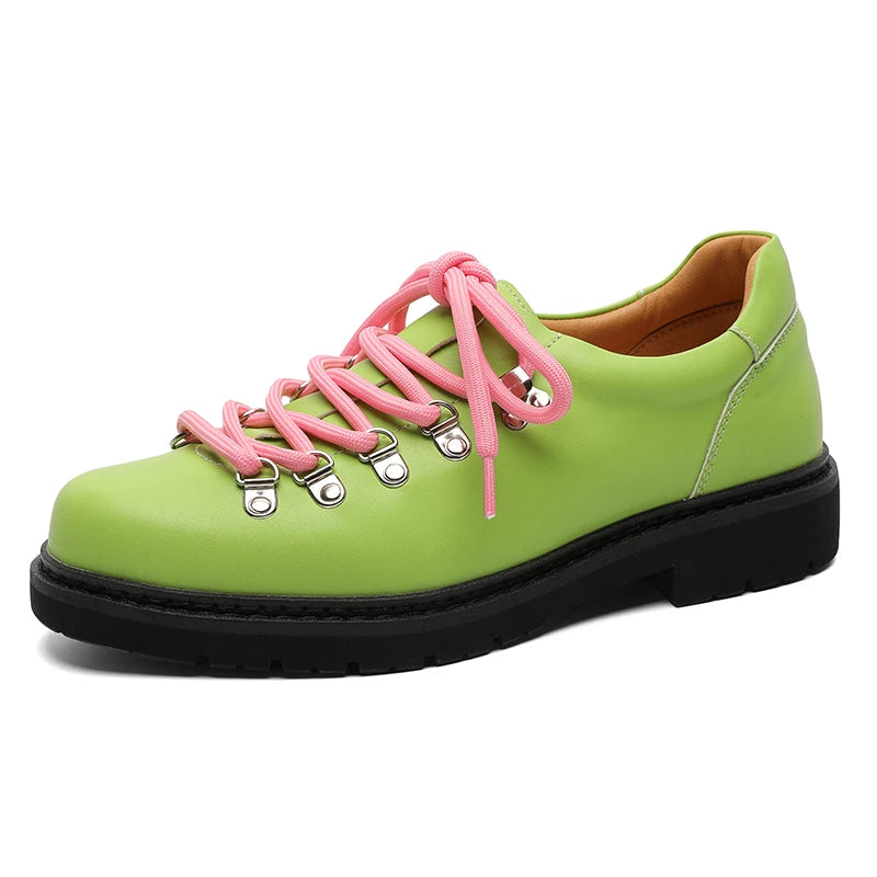Personality Genuine Leather Shoes For Man Casual Fashion Business Shoes High Quality Lace Up Streetwear Designer Party Shoes