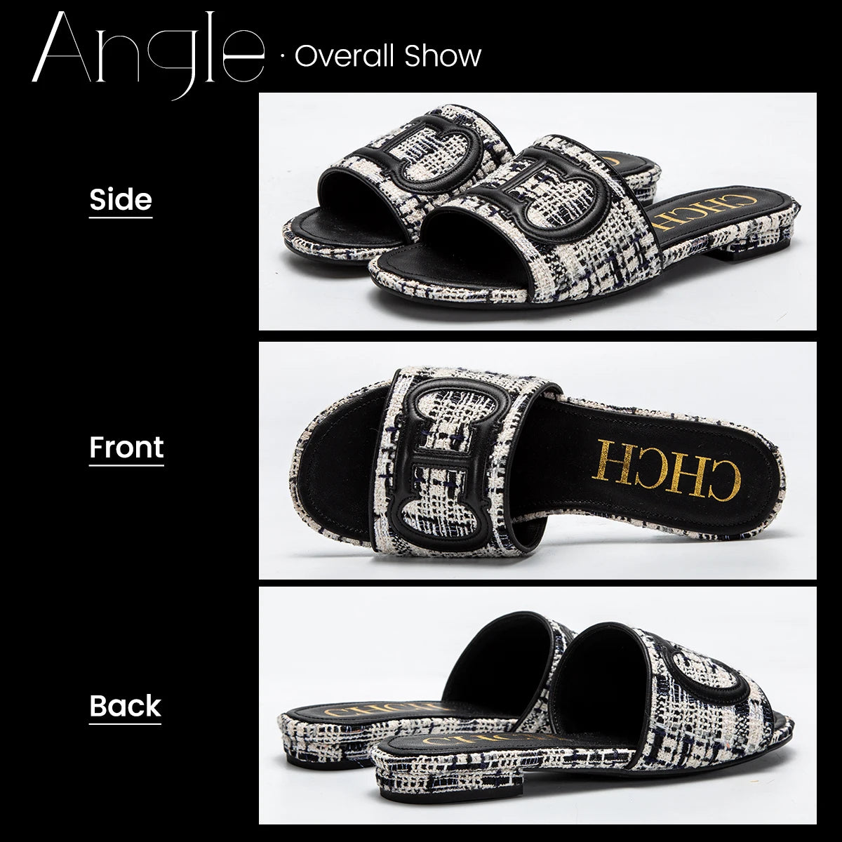 Women's Slippers yellow New Fabric Fashion Flat Sandals Business Banquet Women's Shoes