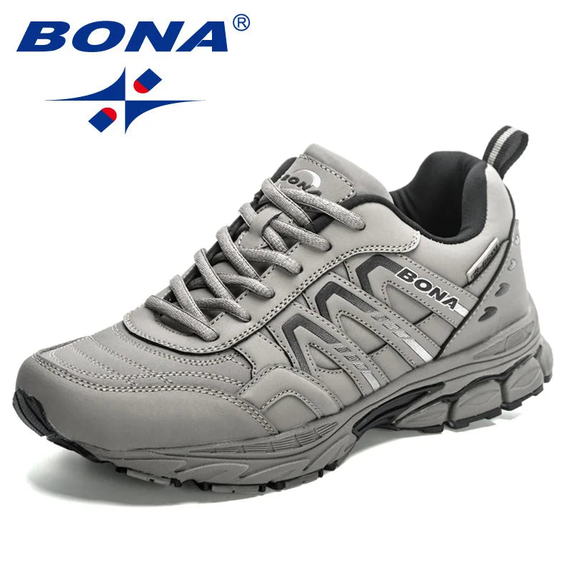 BONA 2023 New Designers Classics Casual Shoes Men Lightweight Vulcanize Shoes Man Walking Sneakers Mansculino Zapatillas Hombre