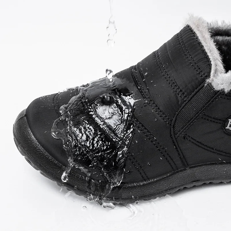 WOIZGIC Waterproof Snow Female Mother Women's Shoes Platform Ankle Boots Winter Autumn Plush Fur Warm Non-Slip Soft Botas Mujer