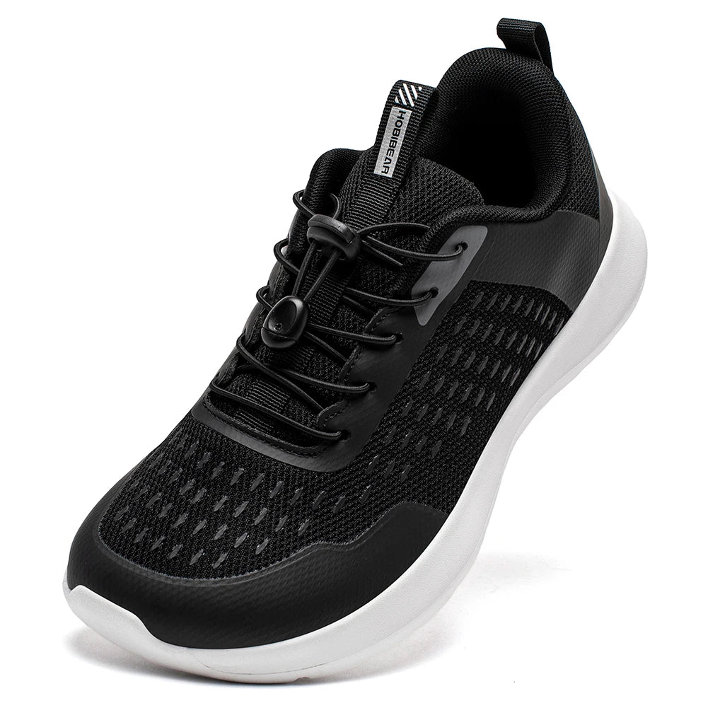 HOBIBEAR Wide Toe Running Shoes for Men Women Elastic Band Non Slip Sneakers Comfortable Walking Shoes