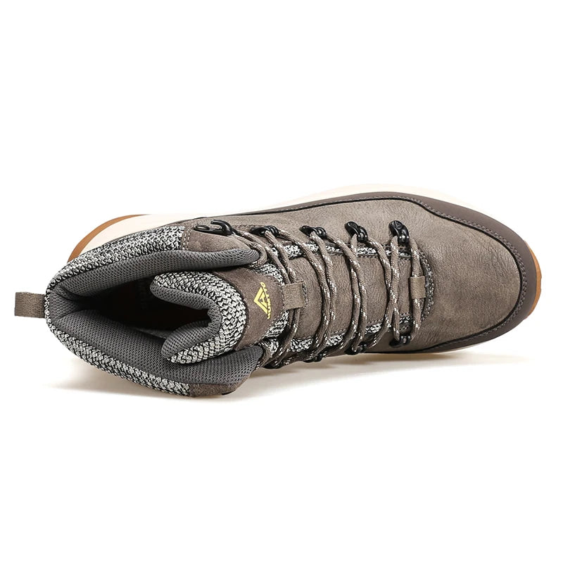 HUMTTO Bottes de neige d'hiver Chaussures de randonnée en cuir pour hommes Sports imperméables Hommes Designer de luxe en plein air Escalade Trekking Baskets