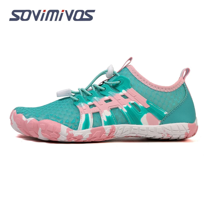 SOVIMIVOS Water Sports Shoes Barefoot Quick-Dry Aqua Yoga Socks Slip-on for Men Women
