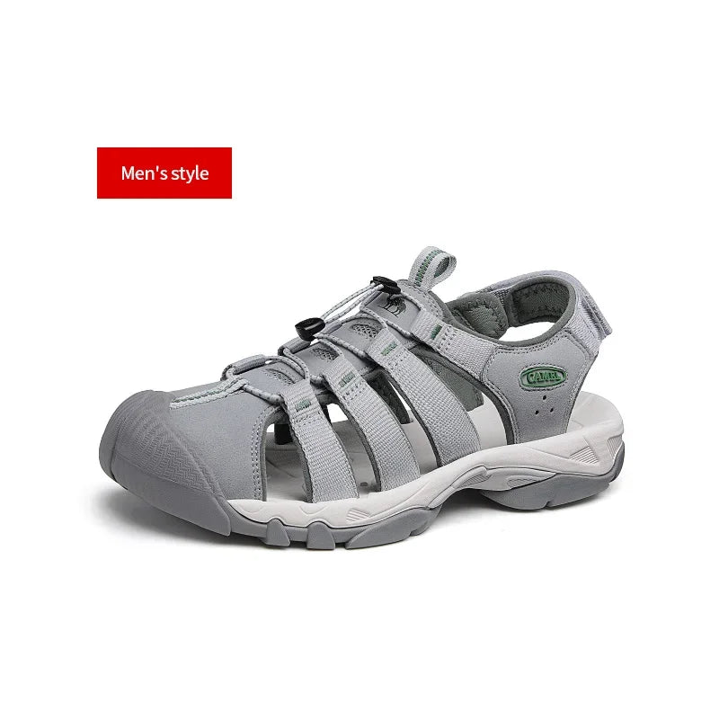 GOLDEN CAMEL Shoes for Men Women Baotou Summer Sandals Hollow Casual Shoes Breathable Outdoor Creek Sandals Couple Slippers