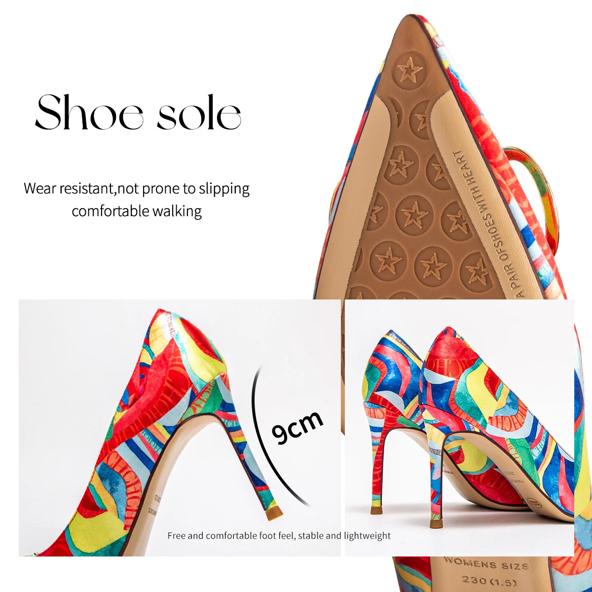 Women's Shoes Luxury High-End Elegant Banquet Female High Heels Classic Fashion Multi-Color Button Design 9cm Lady High Heels ﻿