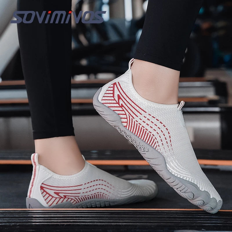 Unisex Barefoot Shoes for Men Women Wide Toe Beach Walking Sneakers Zero Drop Outdoor Elastic Band Running Beach Slipper Sandals