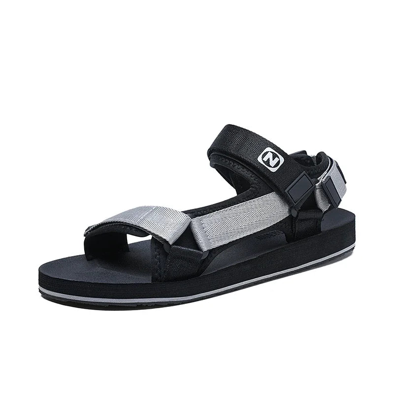 Sandales plates style gladiateur pour hommes, chaussures ouvertes, chaussures romaines, sandales décontractées d'été, réglables, respirantes, légères, grandes tailles 50, 51, 52