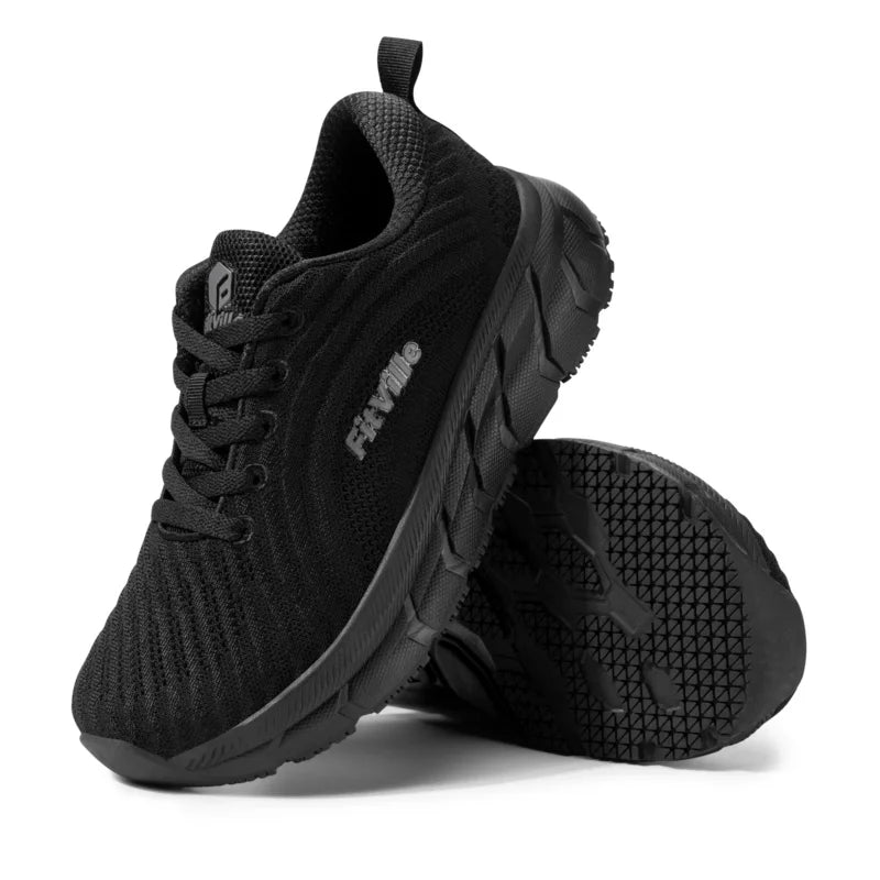 FitVille Wide Toe Box Shoes for Men Cushioned Well Extra Wide Width Shoes Non Slip Wide Lightweight Breathable Running Shoes