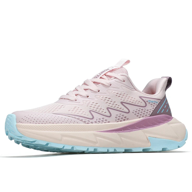 HUMTTO Marathon Baskets Femmes Été Chaussures Décontractées Femme Sport Chaussures de Course Légères Baskets Design Respirantes Tennis Baskets