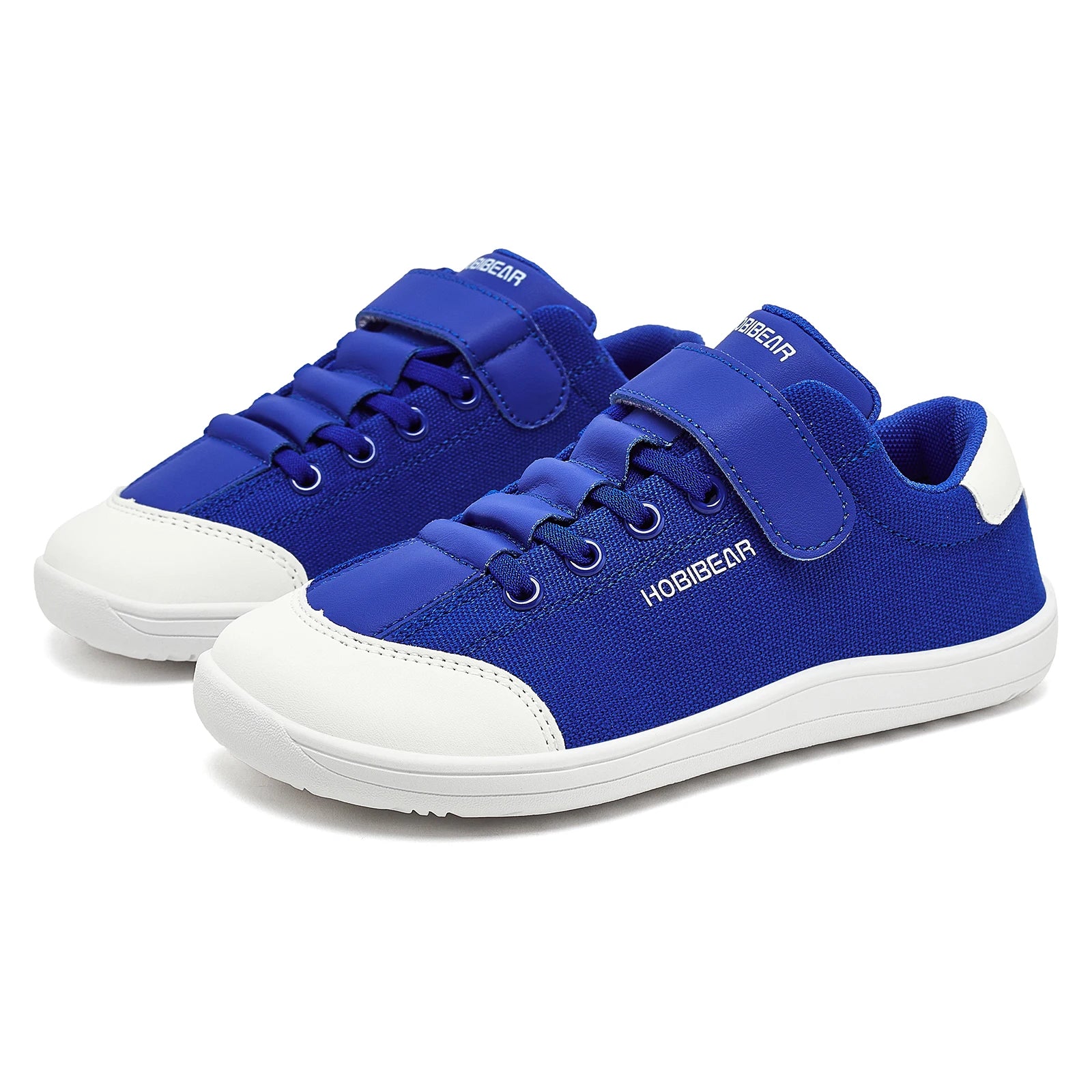 HOBIBEAR Wide-Toe Barefoot Matching Family Shoes Minimalist Hook Loop Canvas Sneakers Casual Slip On Walking Shoes