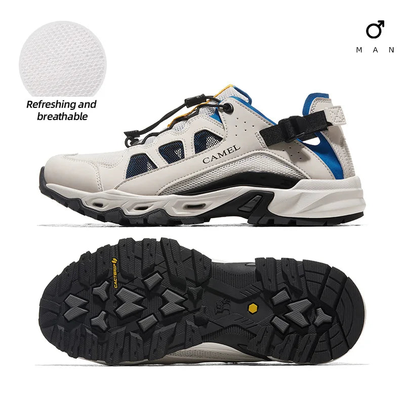 GOLDEN CAMEL Hiking Shoes Wading River Tracing Aqua Shoes Women Outdoor Lightweight Mesh Sports Shoes for Men Summer Breathable
