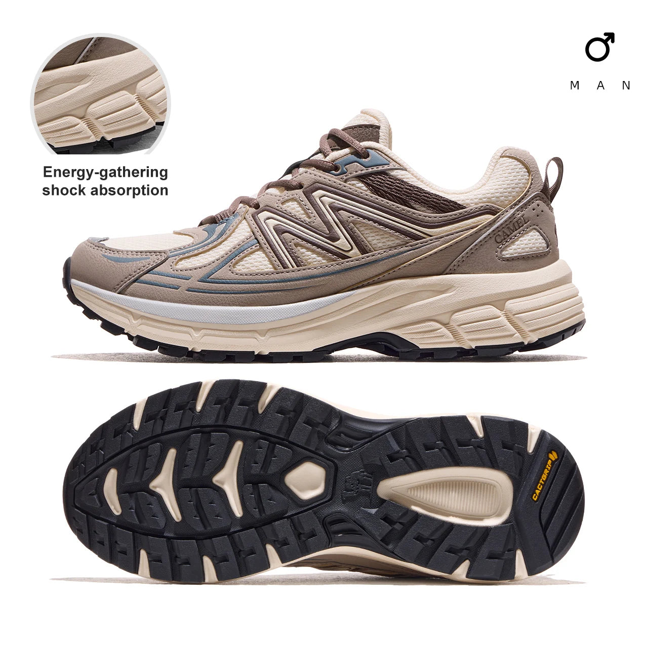 GOLDEN CAMEL Panlong 3rd Generation Outdoor Hiking Shoes Women and Men Breathable Non-slip Climbing Shoes for Men Non-slip