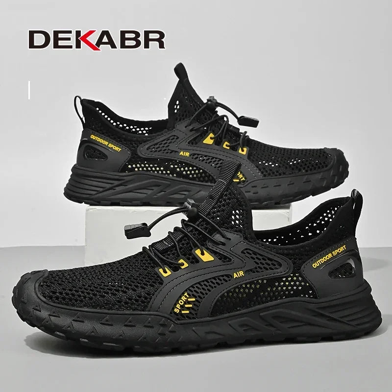 DEKABR New Summer Casual Shoes Men Trendy Comfortable Breathable Mesh Fashion Men Shoes Size 38-46