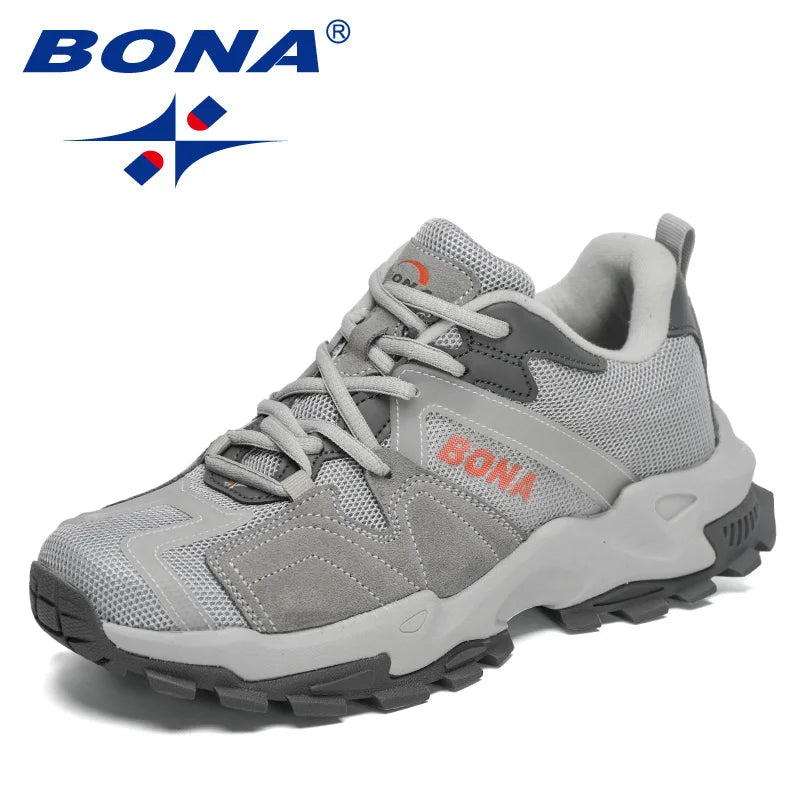 BONA 2023 New Designers Classics Running Shoes Sneakers Man Sports Training Tennis Walking Athletic Shoes Men Jooging Footwear