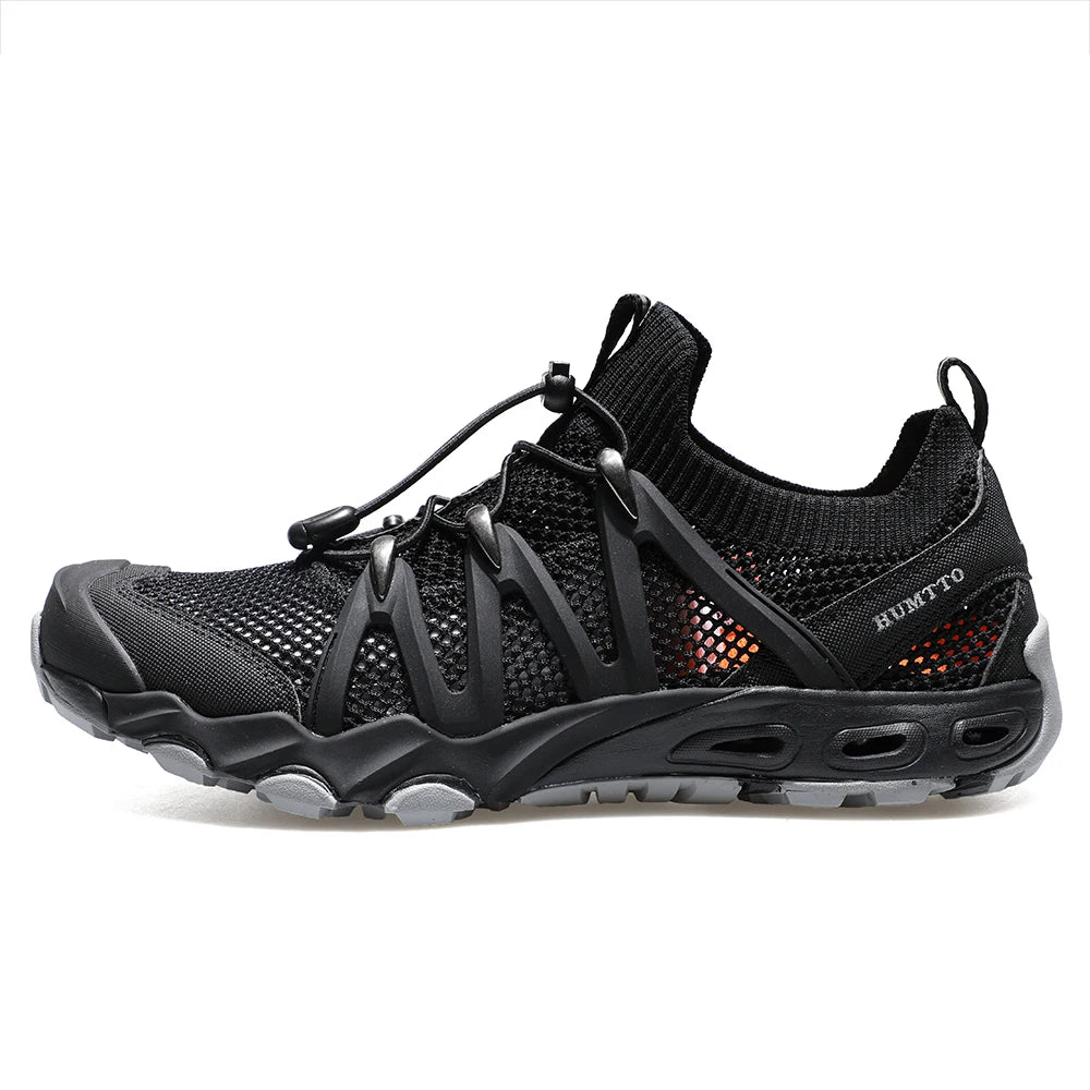 HUMTTO Summer Wading Shoes Mens Breathable Beach Water Sneakers for Men 2022 Sports Sandals Trekking Outdoor Man Hiking Shoes