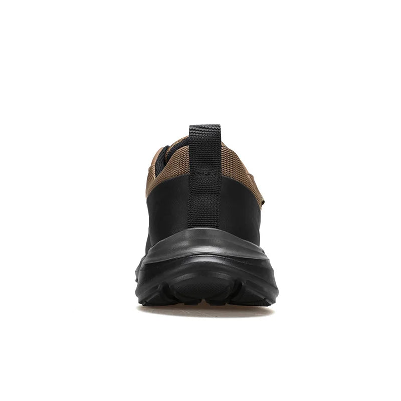 Chaussures de randonnée en cuir HUMTTO antidérapantes pour hommes, baskets de sport de sécurité pour l'extérieur, bottes de trekking respirantes pour hommes