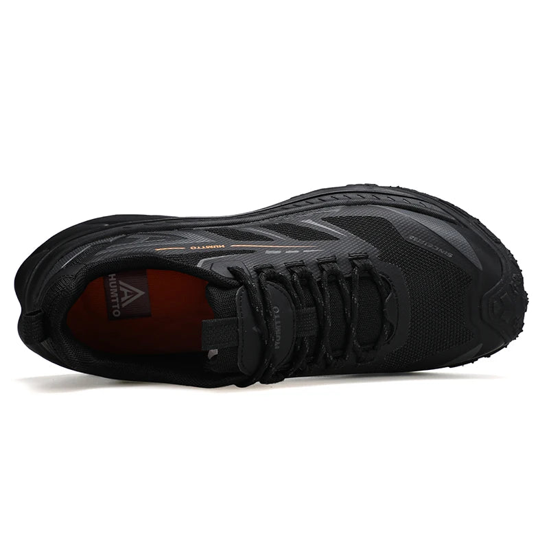 HUMTTO Sports Trail Running Chaussures Designer Tenis Man Casual Sneaker pour Hommes Respirant Léger Extérieur Noir Hommes Baskets
