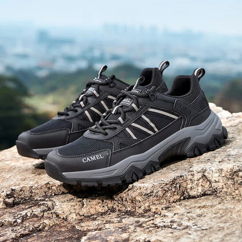GOLDEN CAMEL Outdoor Hiking Shoes Casual Mesh Sports Running Shoes Breathable Men Sneakers Urban Walking Shoes for Men New
