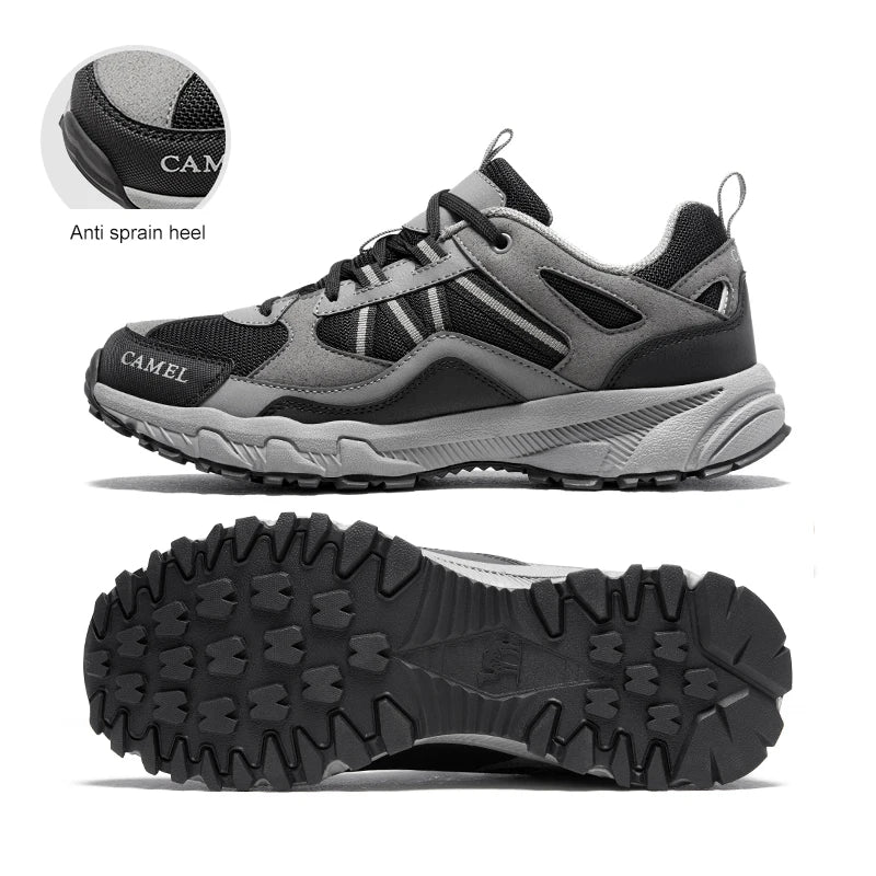 GOLDEN CMAEL Hiking Shoes Men Waterproof Non-slip Trail Sports Running Male Sneakers Wear-resistant Trekking Shoes for Men 2023