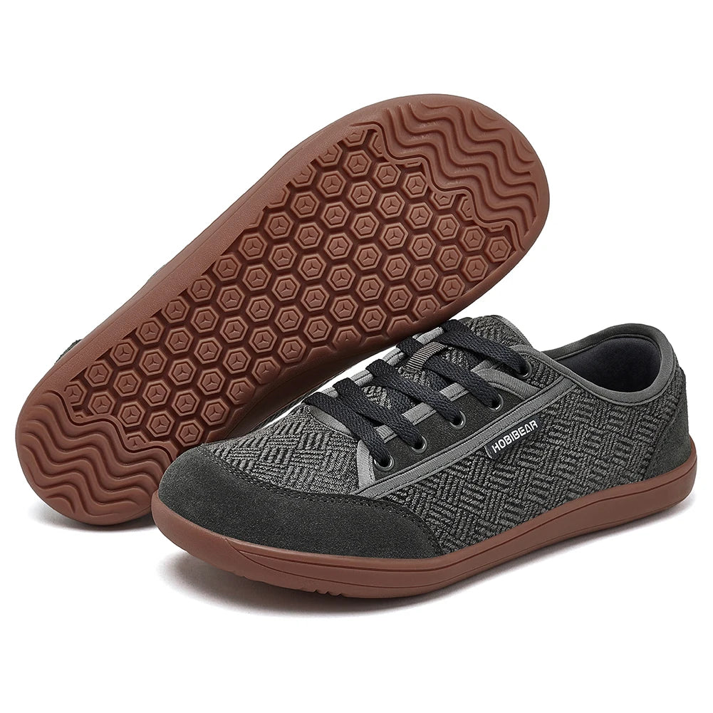 Minimalist Cowhide Leather Lace Up Fashion Sneakers