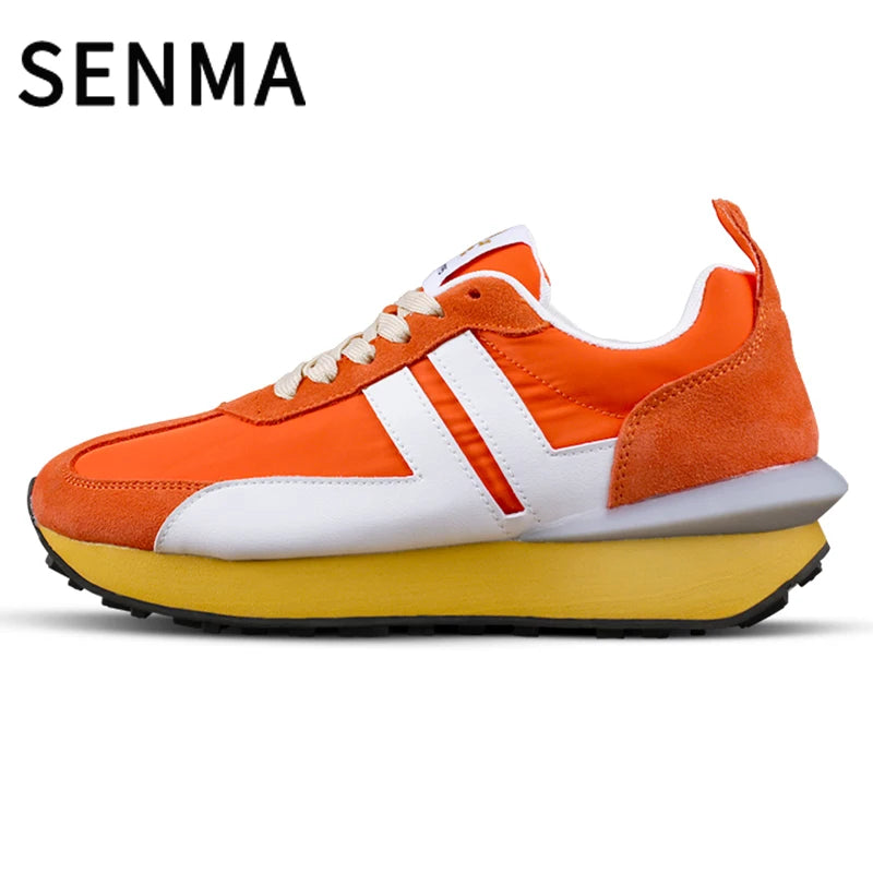 SENMA Thick Soled Casual Shoes Couple's Skate Shoes Lightweight Women's Sports Shoes Men's Sneakers Tennis shoes Running Shoes