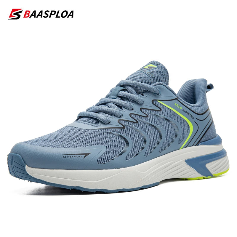 Baasploa Men's Walking Shoes 2025 Summer Outdoor Mountain Training Sneakers Male Casual Lightweight Mesh Breathable Shoes