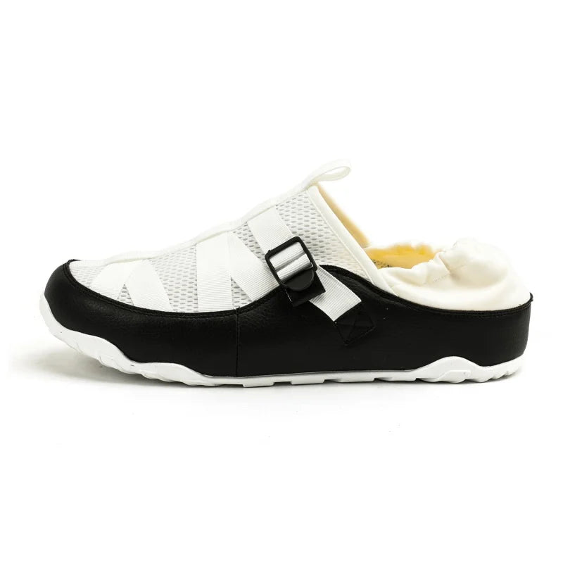 STRONGSHEN Men Casual Shoes Fashion Breathable Slippers Summer Half Slippers Non Slip Height Increase Shoes Classic Clogs Shoes