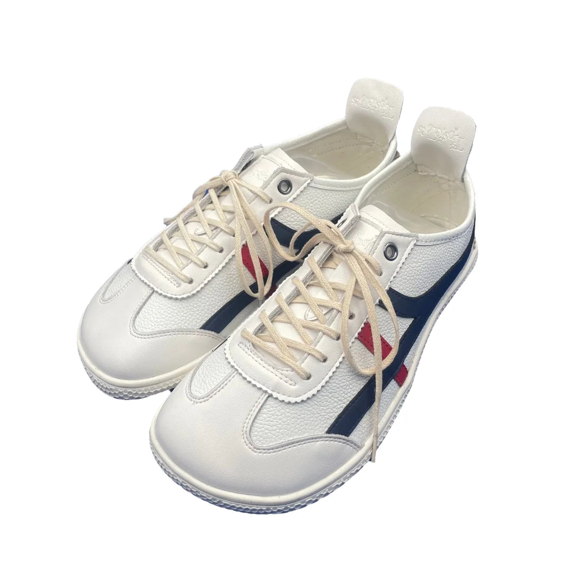 Tipsietoes Sprinng Autumn Genuine Leather Barefoot Sneaker Women Flat Soft Thin Out Sole Zero Drop Wider Toe Box Light Weight
