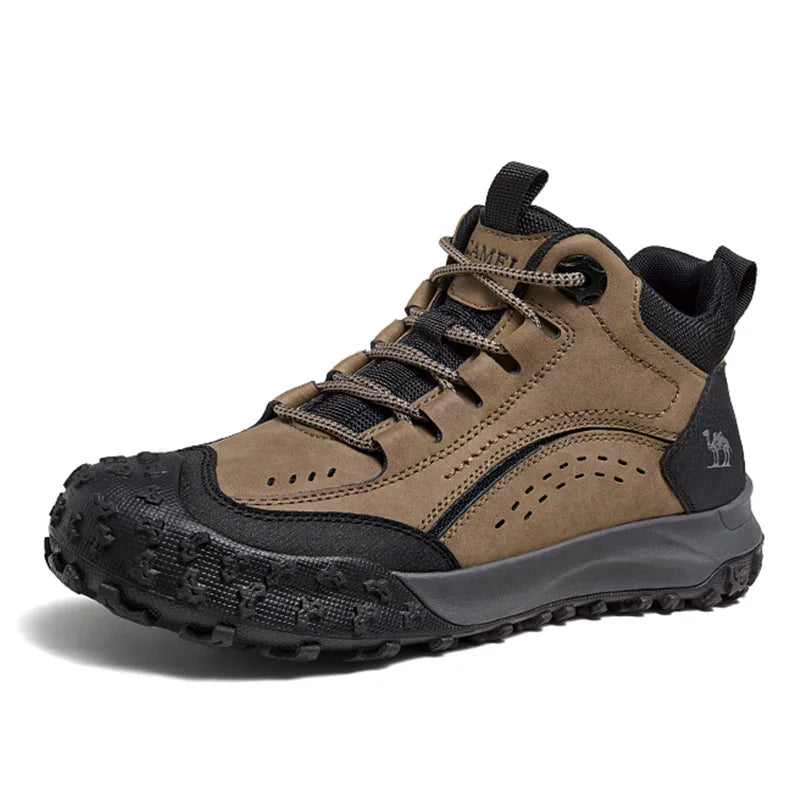 GOLDEN CAMEL Hiking Shoes Waterproof Outdoor Male Sneakers Military Tactical Boots Leather Trekking Shoes for Men 2023 Autumn