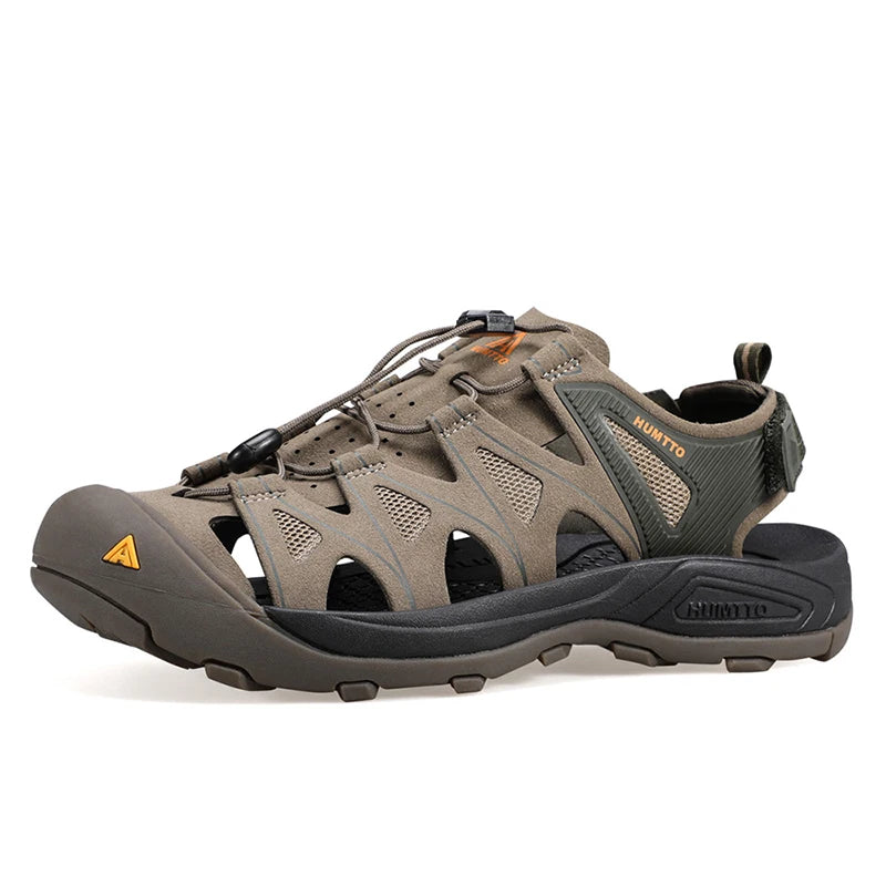 HUMTTO Chaussures aquatiques pour hommes, sandales de plage respirantes pour l'été, sandales de randonnée en plein air, camping, pêche, escalade, baskets pour hommes