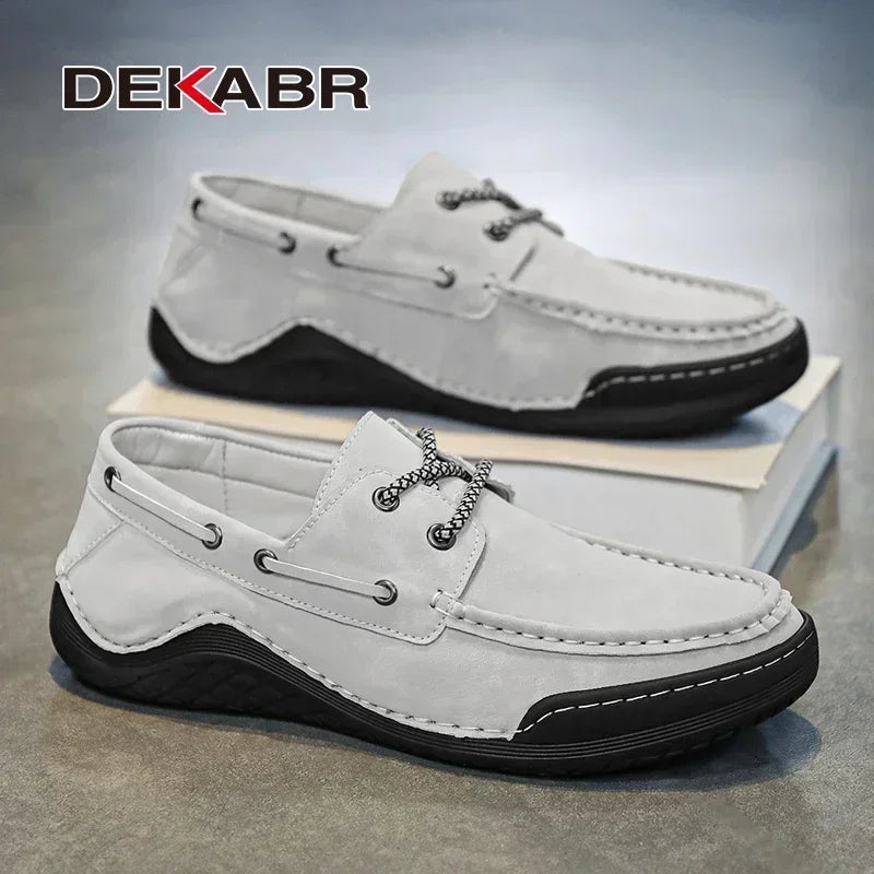 DEKABR 2025 New Style Fashion Breathable Octopus Men's Loafers Shoes Anti-Slip Office Leisure Shoes Big Size 38-46
