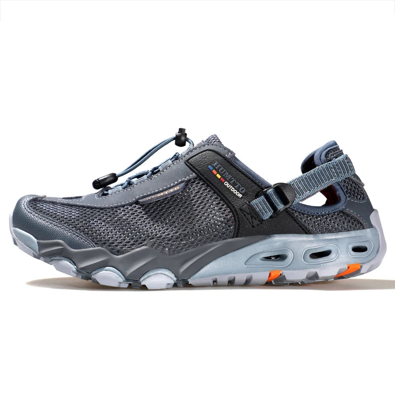 HUMTTO Summer Wading Shoes Mens Breathable Beach Water Sneakers for Men 2022 Sports Sandals Trekking Outdoor Man Hiking Shoes