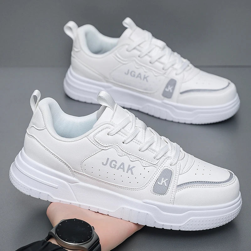 Plus Big Size 49 50 51 52 Flat Leather Sneakers Fashion Casual Shoes Men Sports Shoes Skateboarding Zapatillas Deportivas Hombre