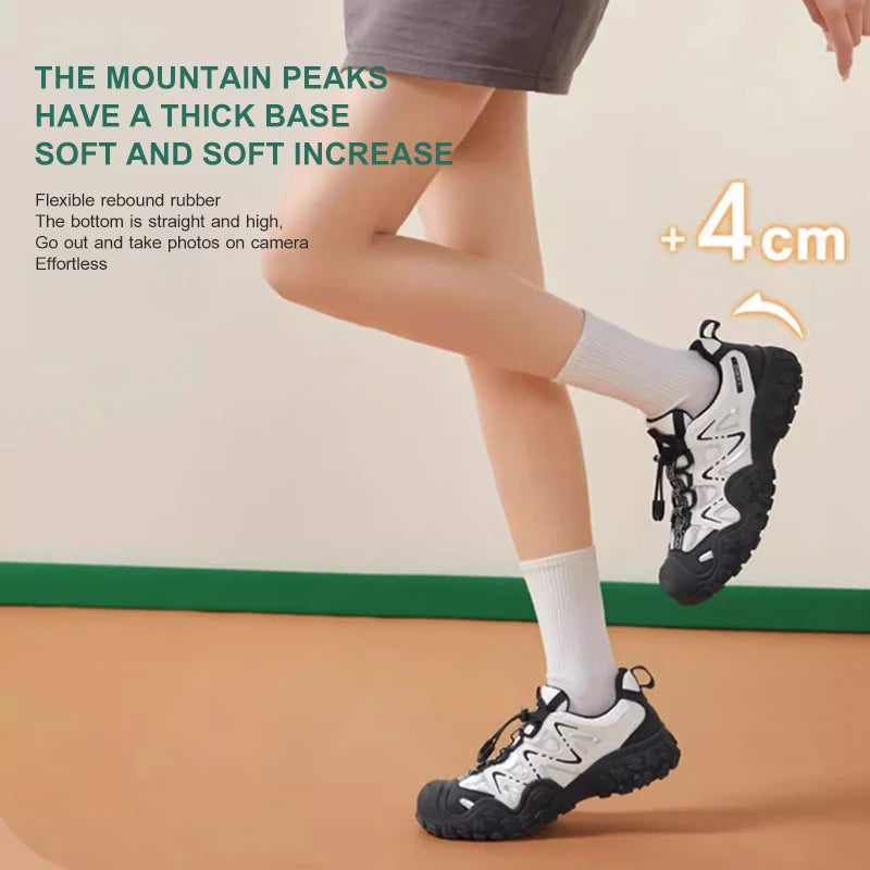 GOLDEN CAMEL Ugly Cute Women's Shoes Outdoor Hiking Shoes Breathable 2024 Summer New Trekking Shoes Casual Sport Shoes for Women