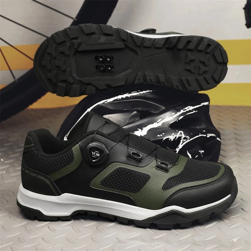 Cycling Shoes Man MTB Cycling Sneaker Flat Pedal Bicycle Shoes Cleats Shoes Bicycle Mountain Bike Shoe Racing Lock Footwear male