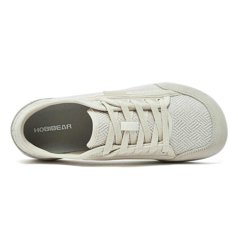 Minimalist Cowhide Leather Lace Up Fashion Sneakers