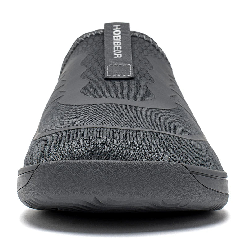 HOBIBEAR Wide Toe Barefoot Shoes Unisex Minimalist Zero Drop Running Sneakers Mesh Slip On Walking Shoes