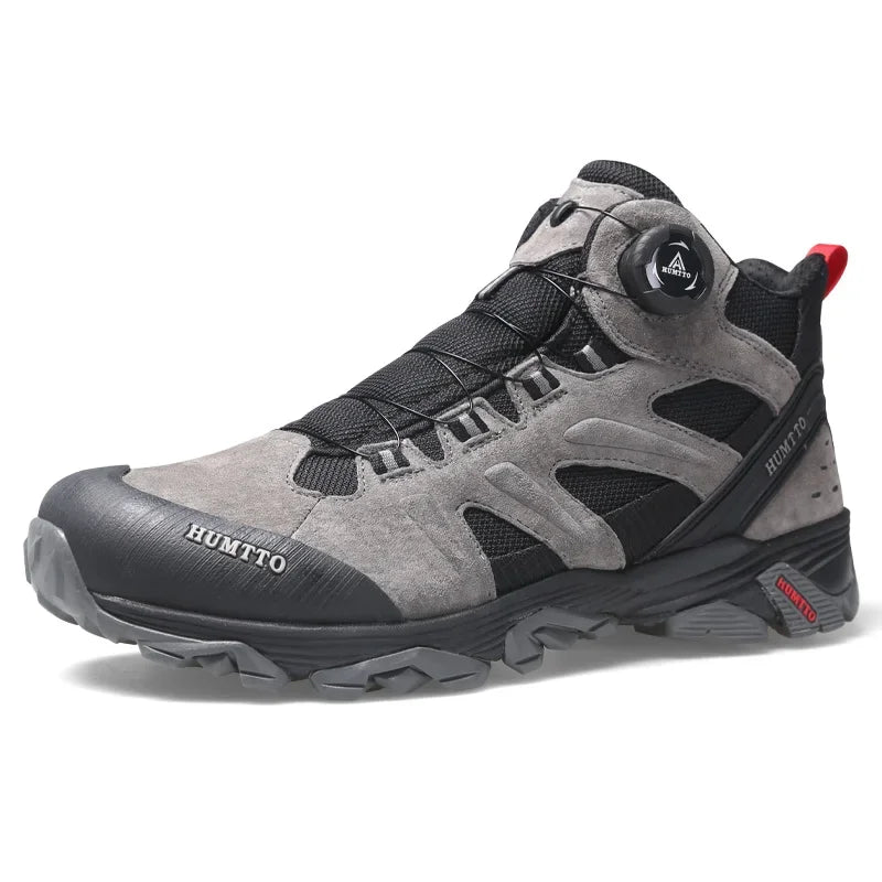 HUMTTO Breathable Trekking Boots Genuine Leather Hiking Shoes for Men Outdoor Men's Sports Shoes Non-slip Winter Safety Sneakers